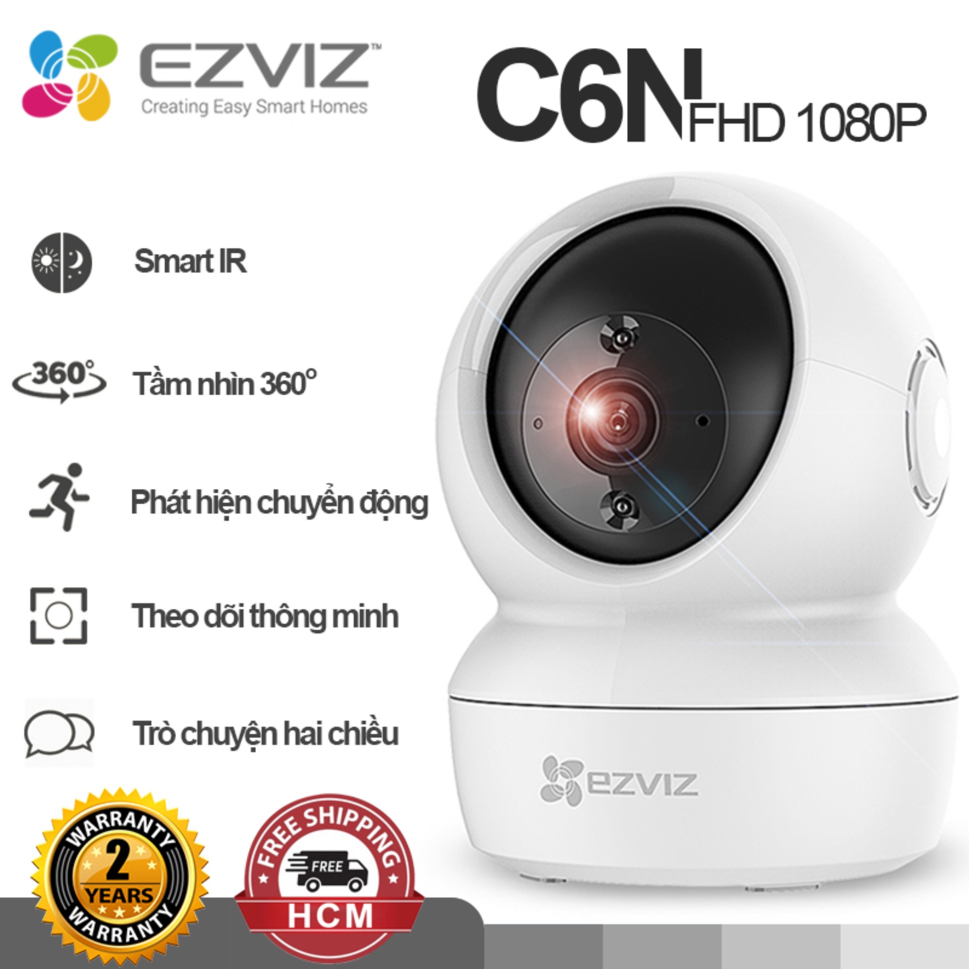 Camera ip wifi Ezviz C6N 4M ( 2K ) 1080P 2M - Hàng chính hãng bảo hành 2 năm