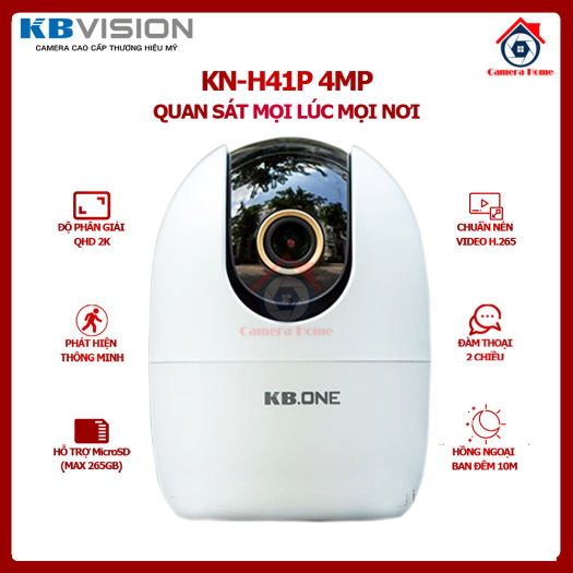 Camera IP WIFI KBONE KN-H21P 2.0 Xoay 360 độ + Đàm Thoại 2 Chiều - KN-H21PW, KN-H21PA KBONE Của KBVISION